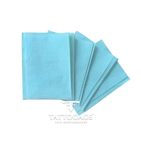 Салфетки ламинированные Euro Standart 33*45 голубые