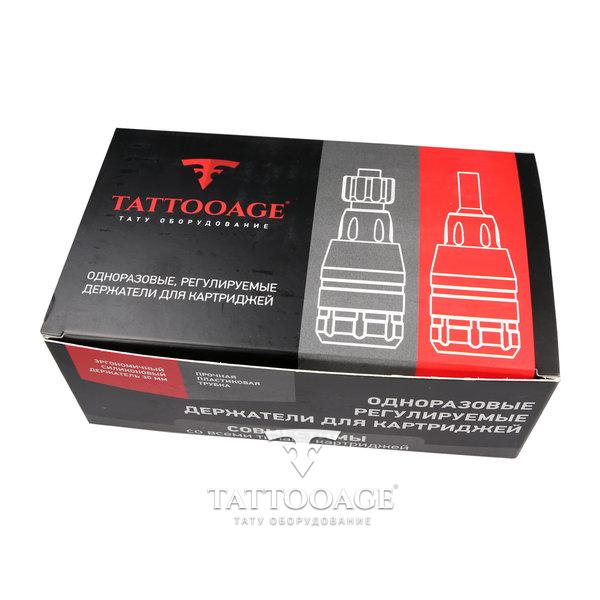 Держатель TATTOOAGE ADJUSTABLE CARTRIDGE GRIP, с зажимом, 30 mm