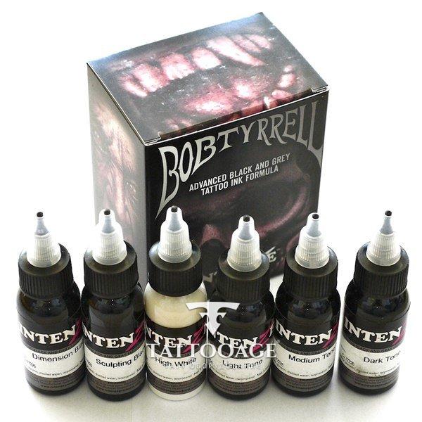 Intenze Bob Tyrell Black & Grey Tattoo Ink Set